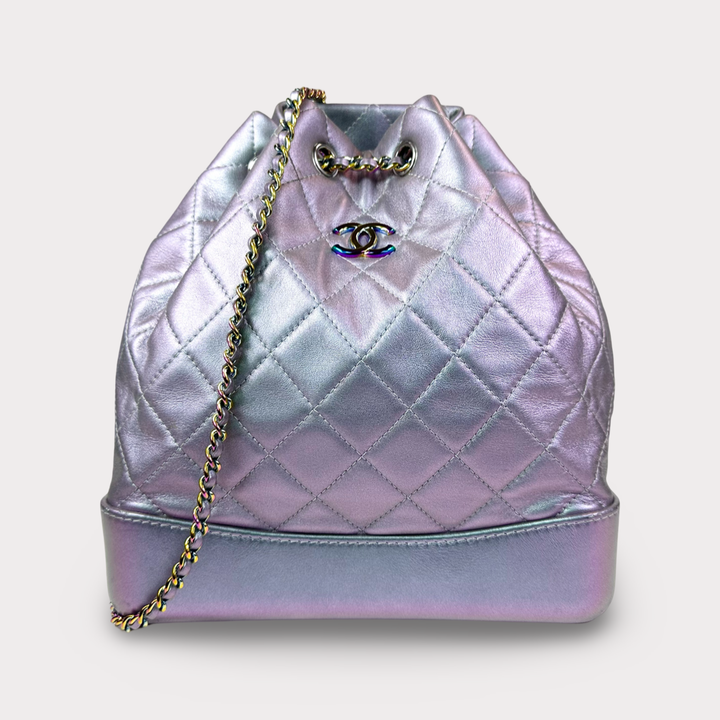 Chanel Iridescent Lambskin Gabrielle Chain Backpack