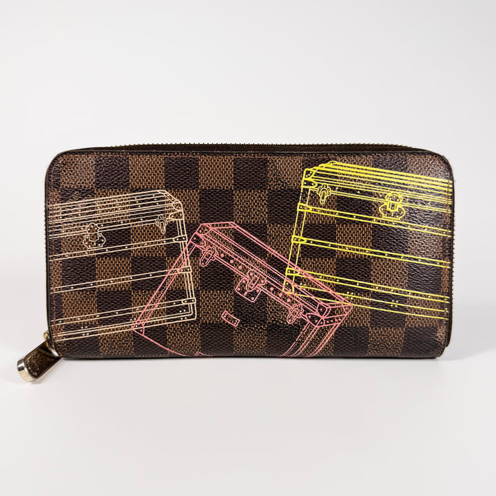 Louis Vuitton Damier Ebene Animation Zippy Wallet