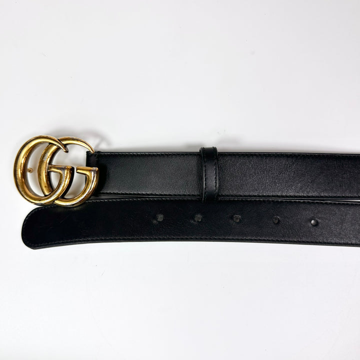 Gucci GG Marmont Smooth Leather Belt 80 32