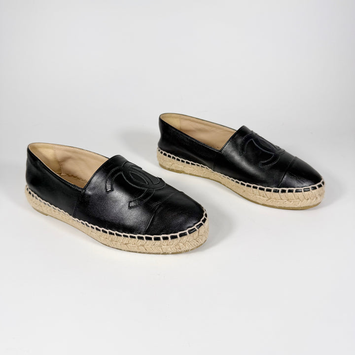 Chanel Lambskin CC Espadrille - Women’s 5