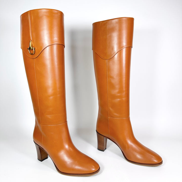 Gucci Half Horsebit Knee High Leather Boot - Women’s 9