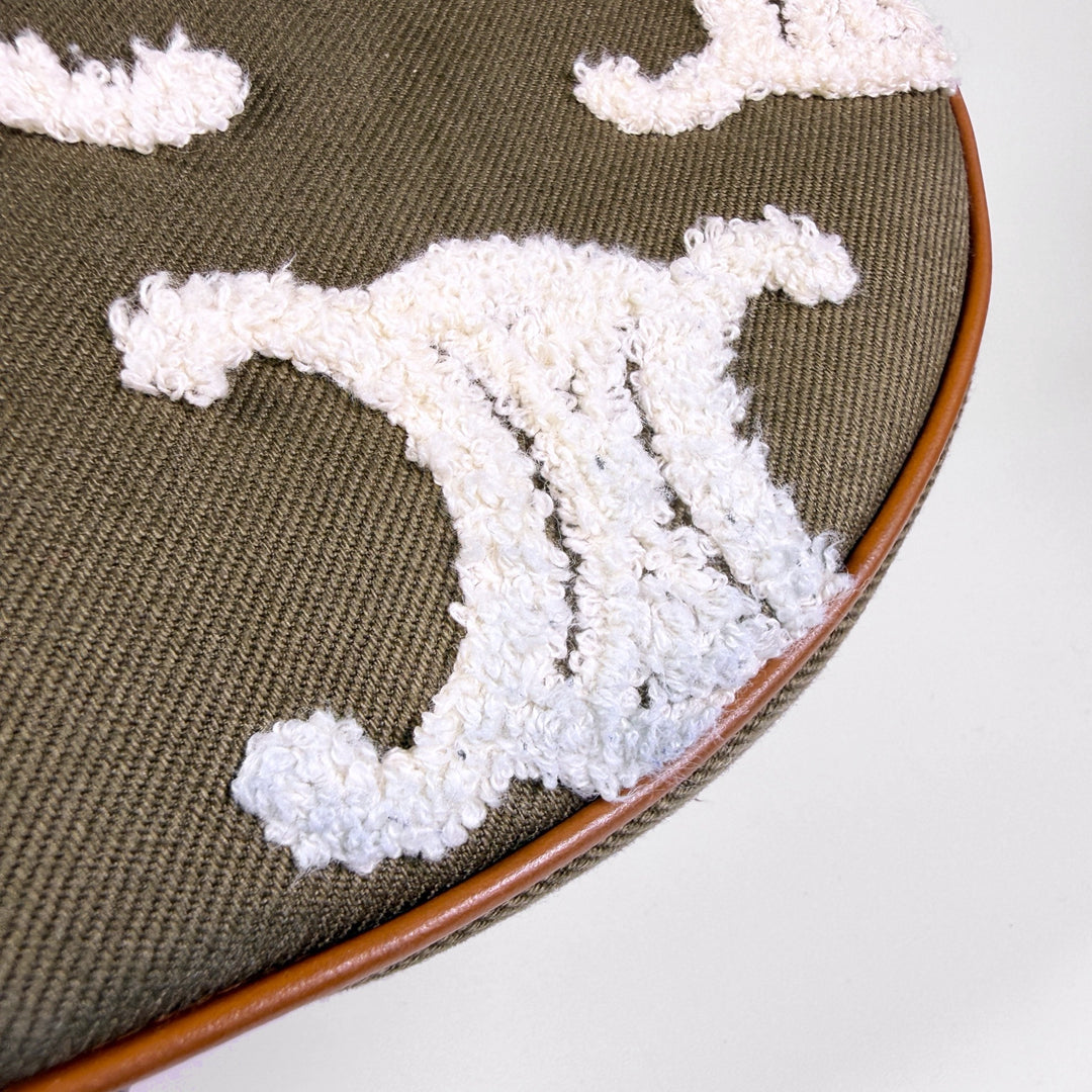 Celine Embroidered Triomphe Medium Ava Shoulder Bag