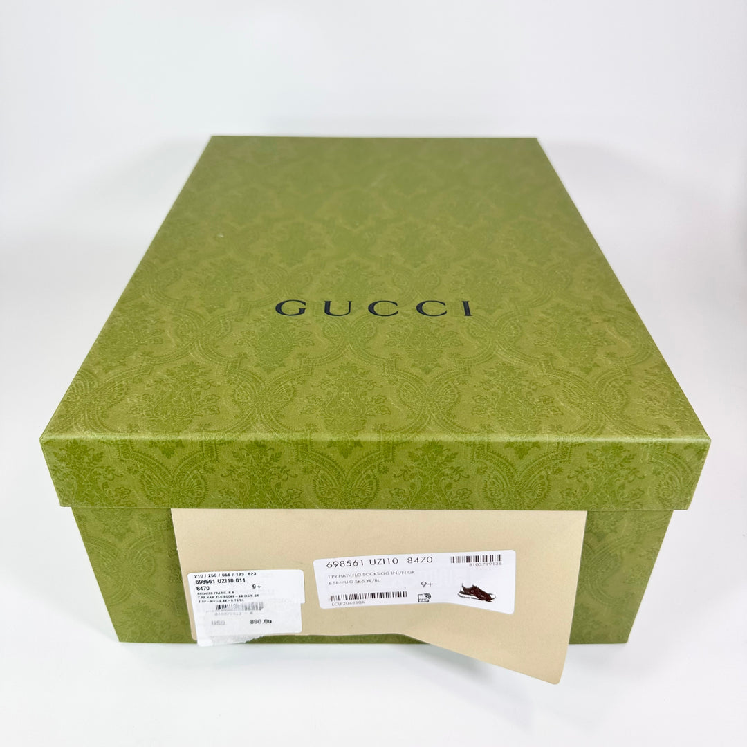 Gucci Technical Knit Floral Run Sneaker - Men’s 10