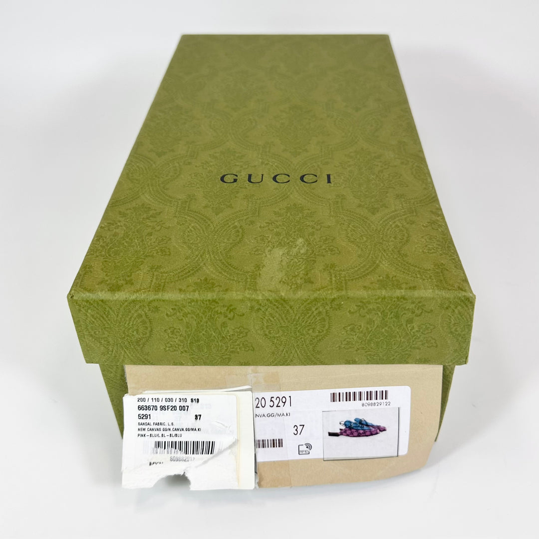 Gucci Multicolor GG Princetown Slip On Mule - Women’s 7