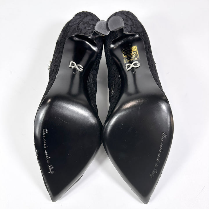 Dolce & Gabbana Mary Jane Stretch Lace Heel - Women’s 7