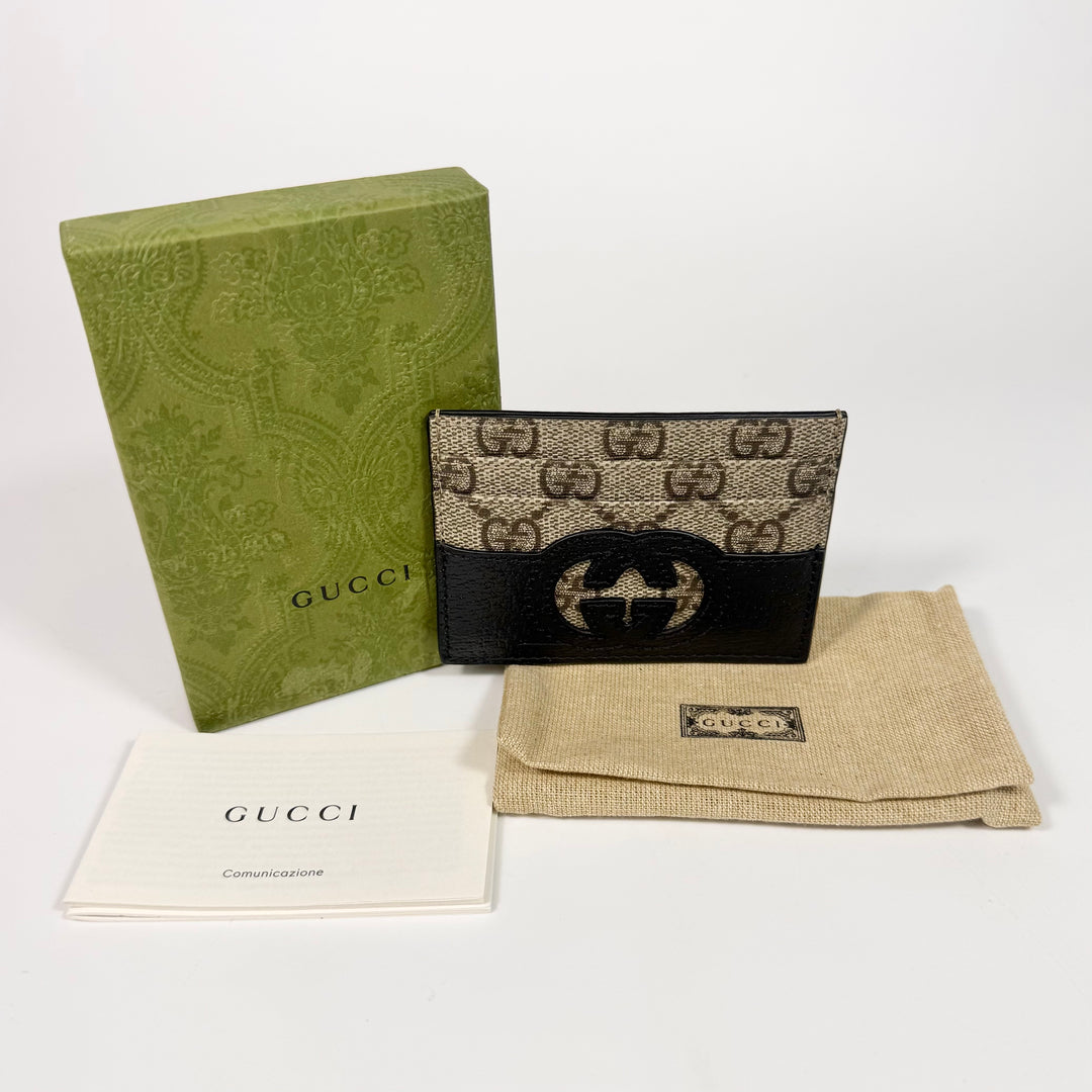 Gucci Cut Out Interlocking G Card Holder