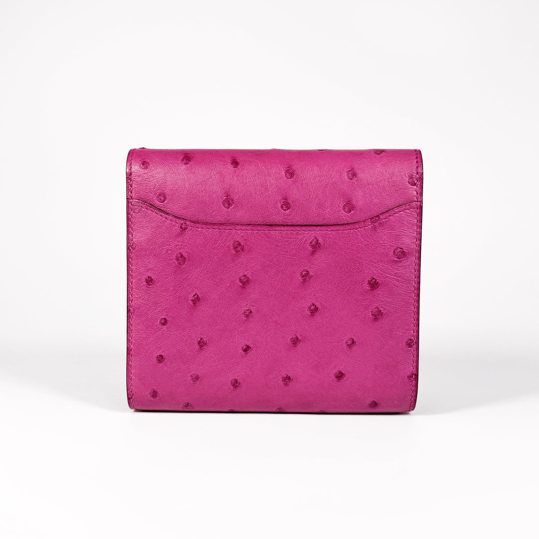 Hermès Fuchsia Ostrich Constance Wallet