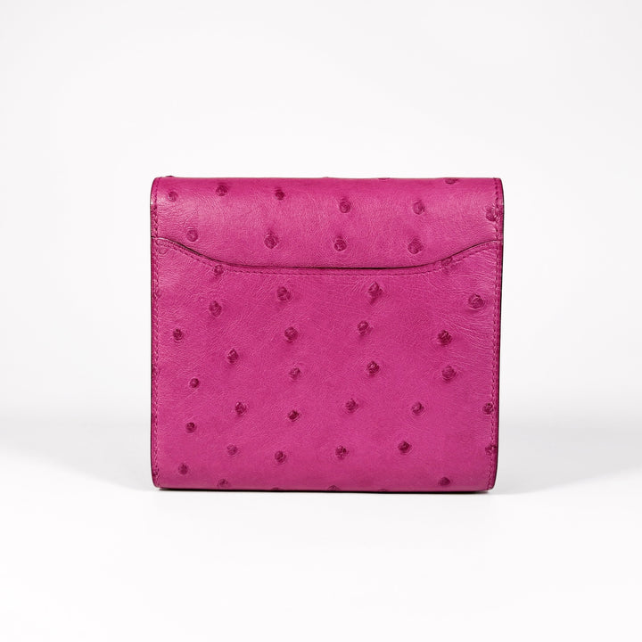 Hermès Fuchsia Ostrich Constance Wallet
