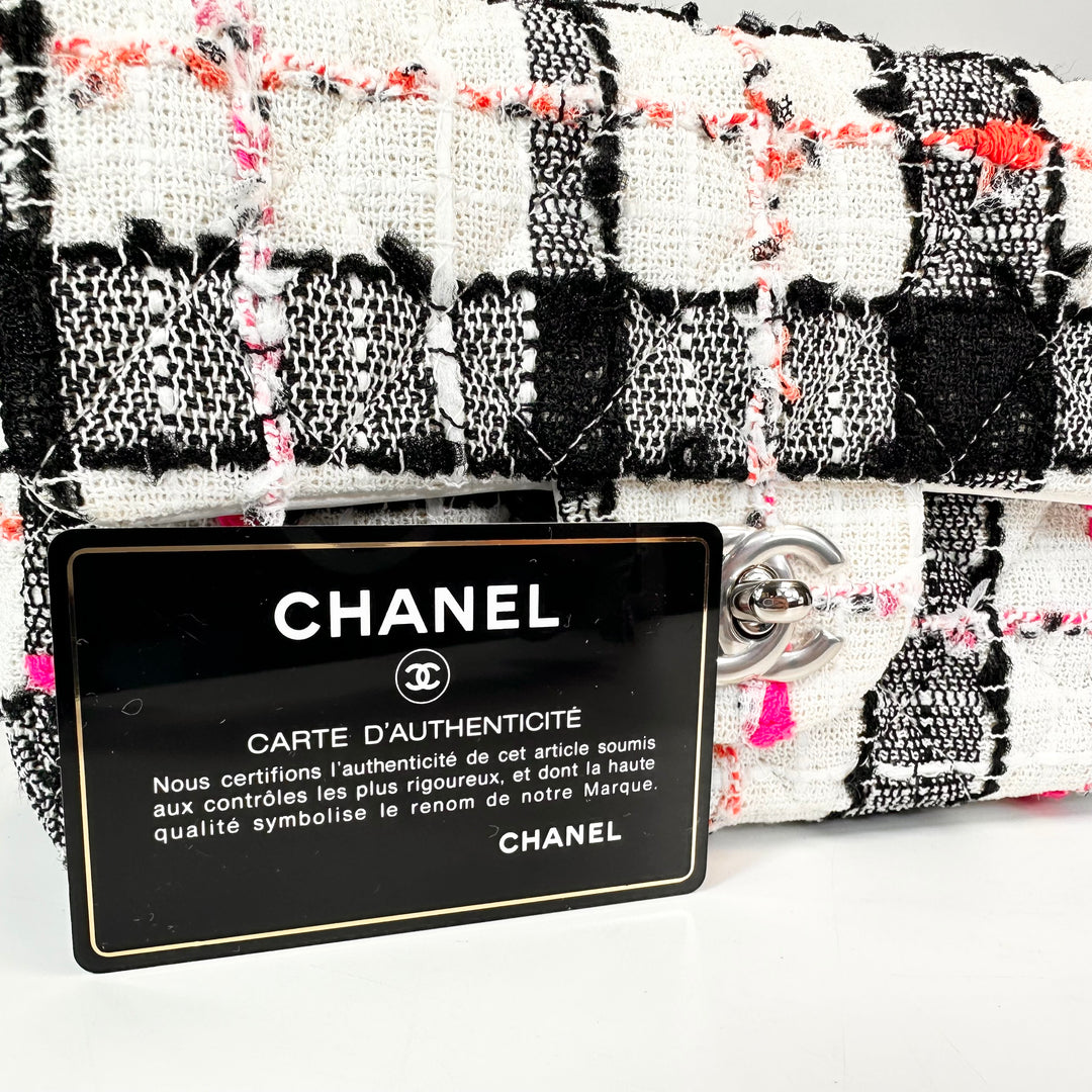 Chanel Tweed Quilted Mini Rectangular Flap Bag