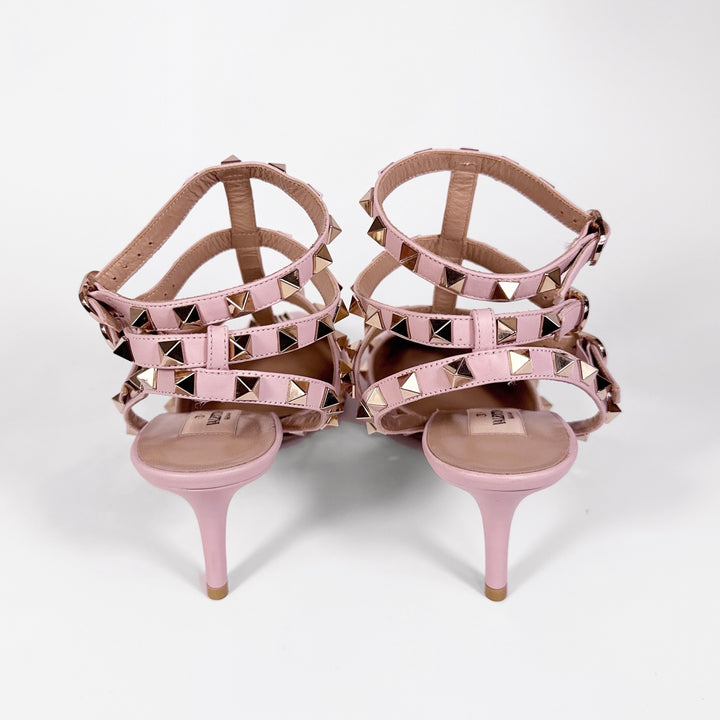 Valentino Nappa Rockstud Ankle Strap Pump Heel - Women’s 8