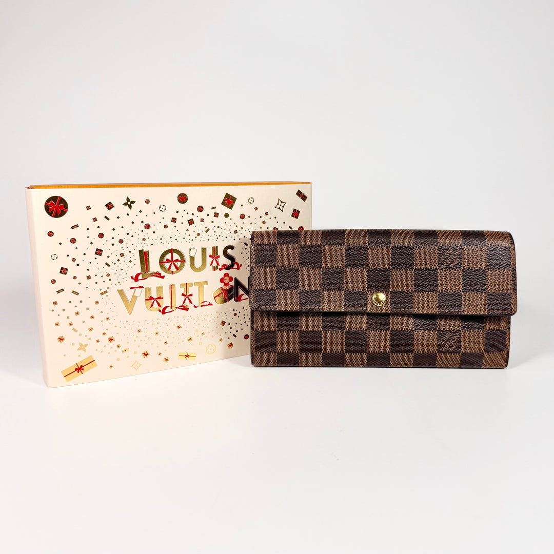 Louis Vuitton Damier Ebene Sarah Wallet
