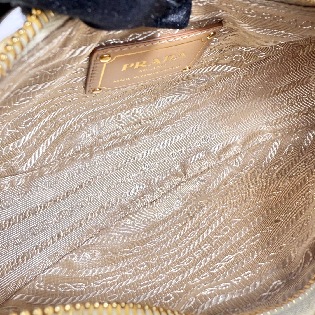 Prada Crochet Arqué Shoulder Bag