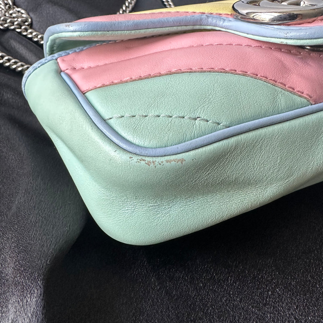 Gucci GG Marmont Rainbow Super Mini Crossbody