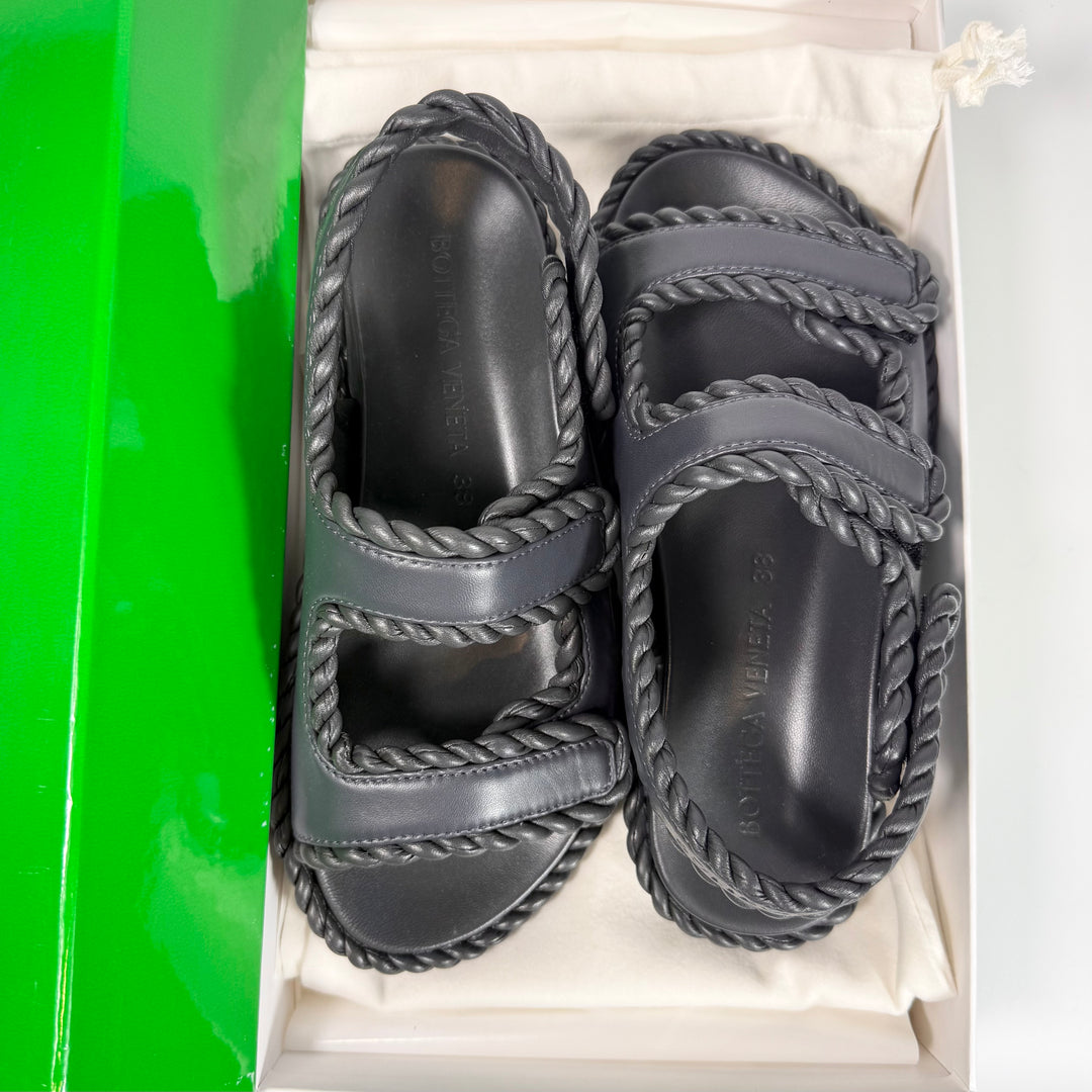Bottega Veneta Leather Jack Flat Sandal - Women’s 8