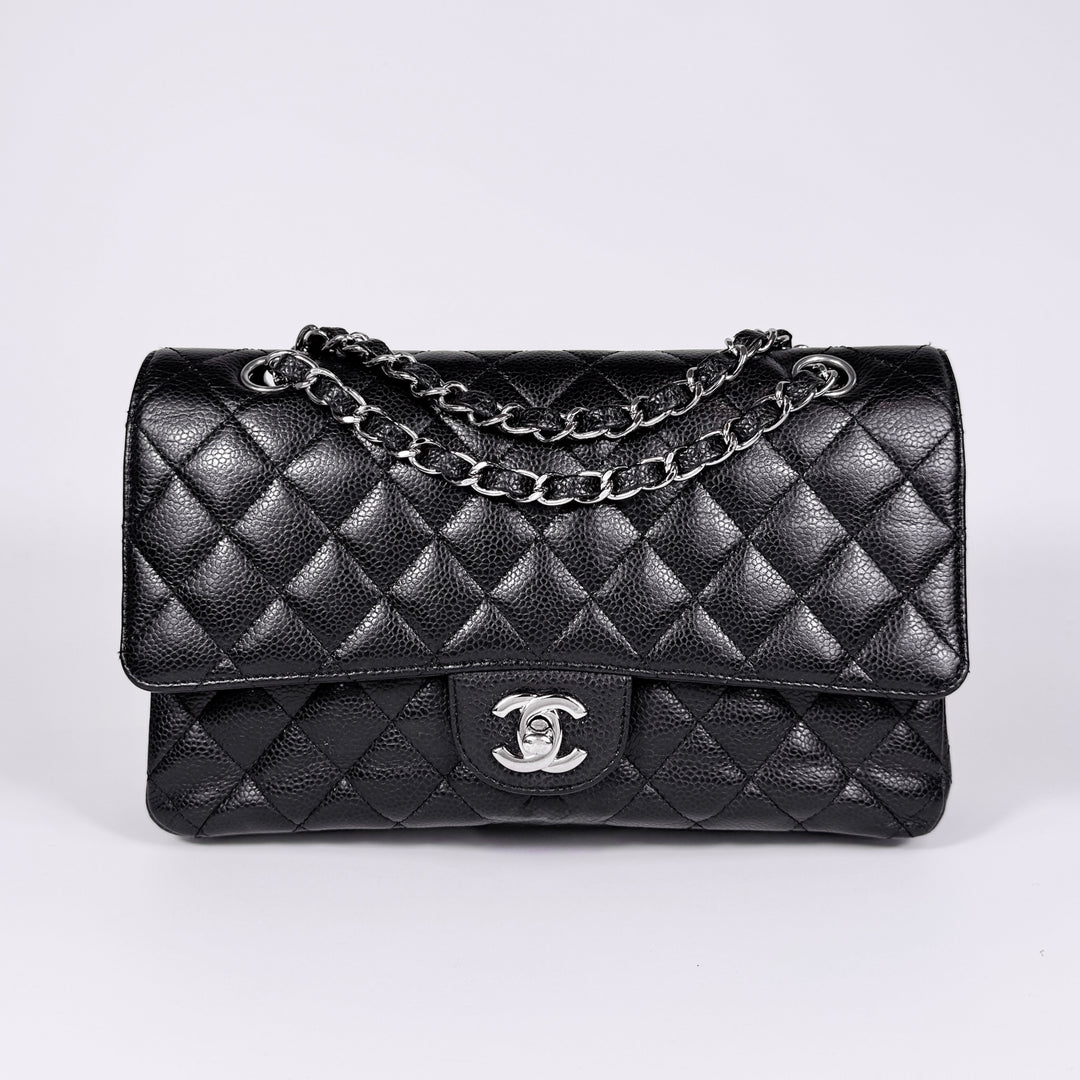 Chanel Quilted Caviar Medium Double Flap Bag