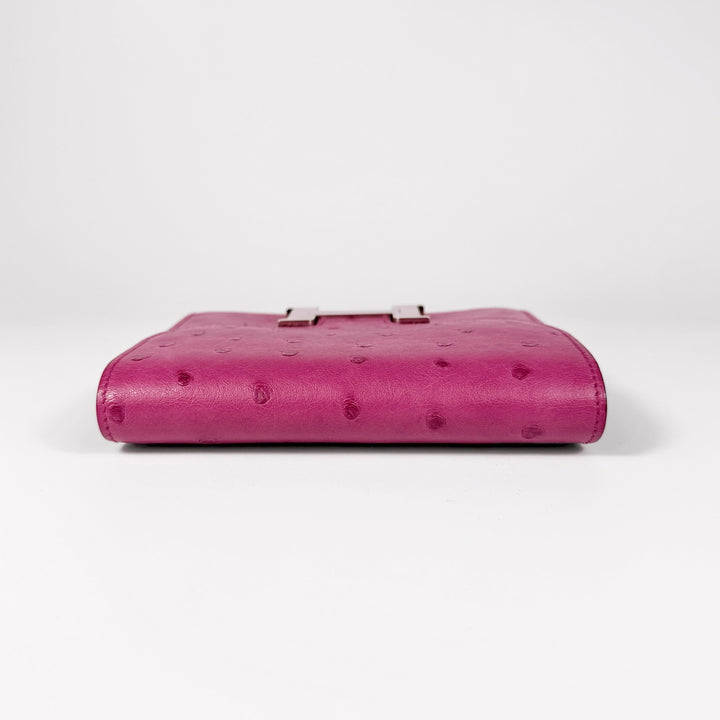 Hermès Fuchsia Ostrich Constance Wallet