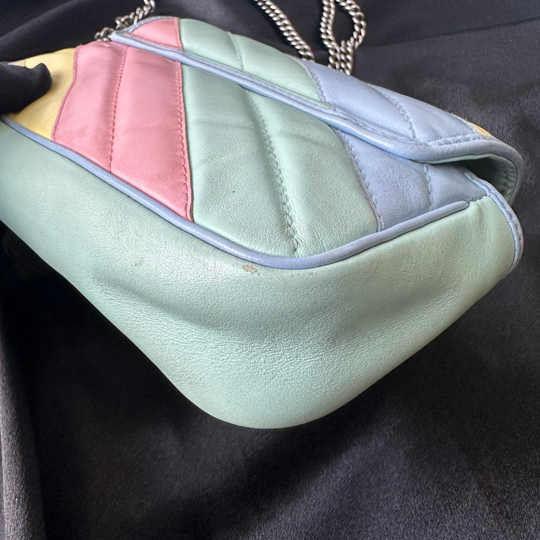 Gucci GG Marmont Rainbow Super Mini Crossbody