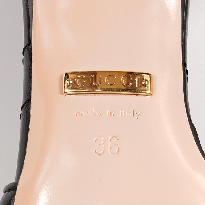 Gucci GG Marmont Nappa Matelasse Mule Heel - Women’s 6