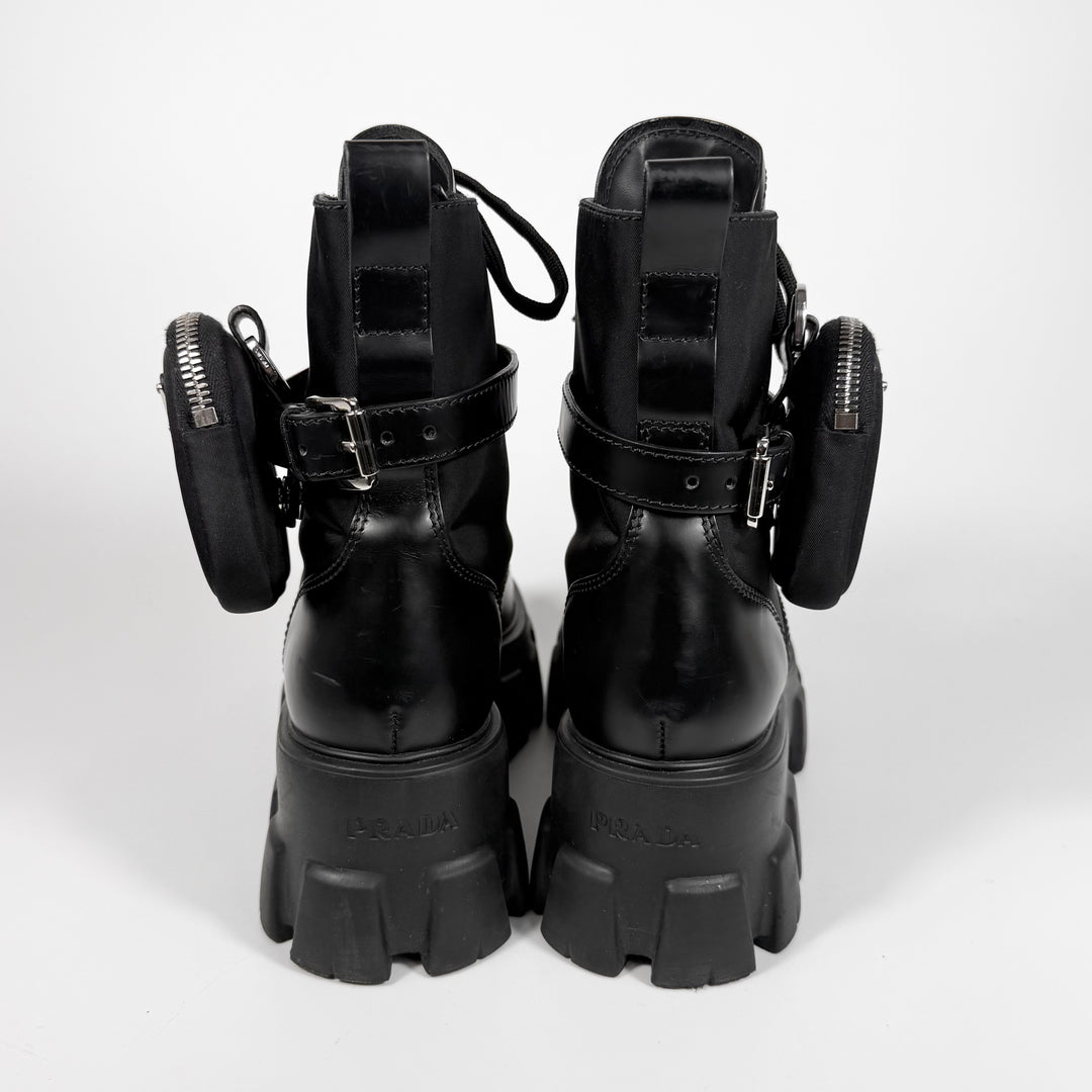 Prada Leather Monolith Combat Boot - Women’s 7.5