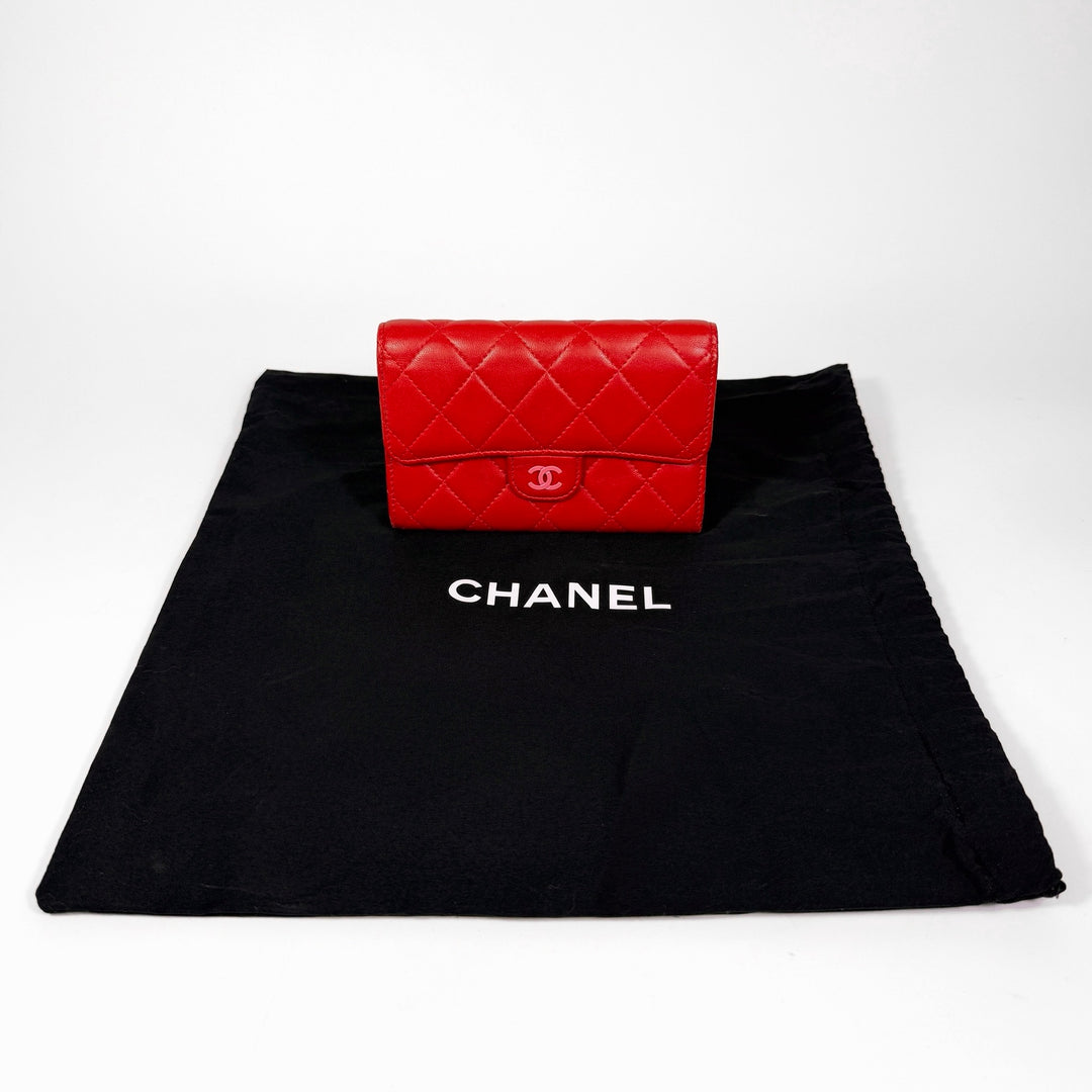 Chanel Quilted Lambskin Classic Flap Wallet