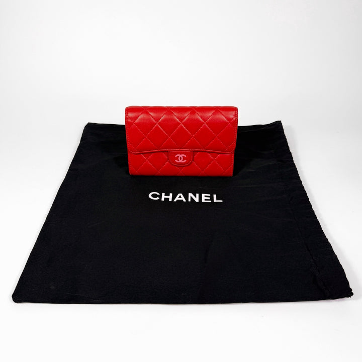 Chanel Quilted Lambskin Classic Flap Wallet