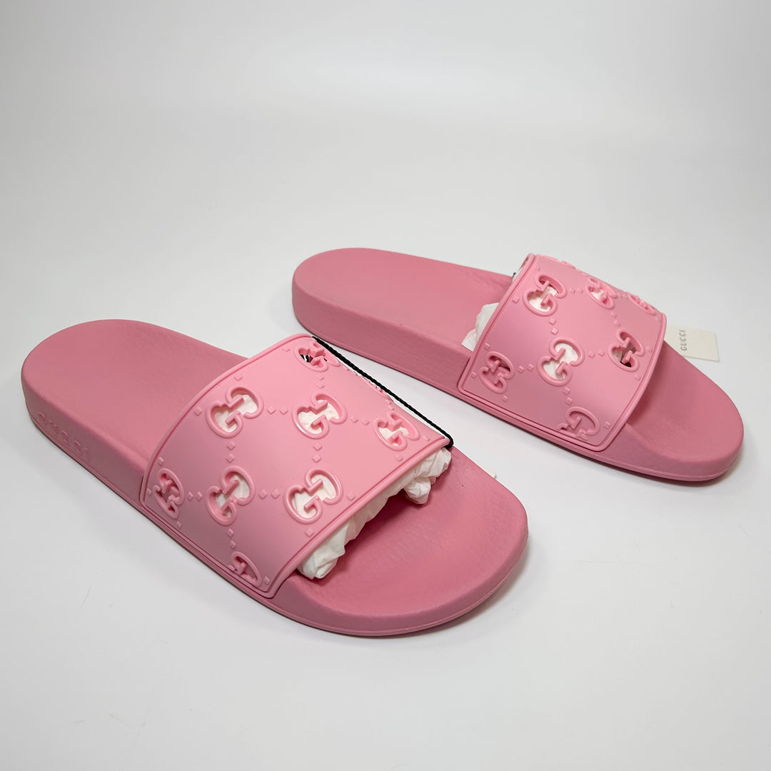 Gucci Perforated GG Slide Sandal - Women’s 7