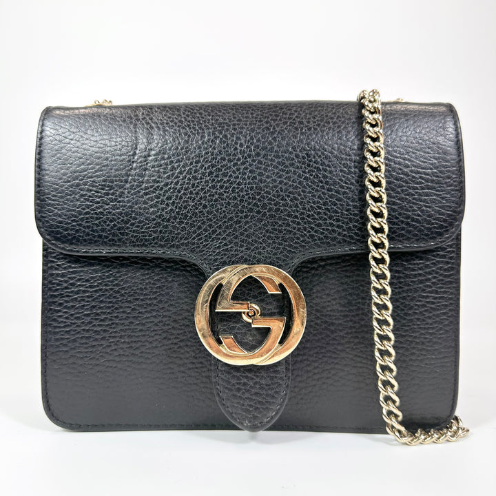 Gucci Dollar Calfskin Small Interlocking G Shoulder Bag