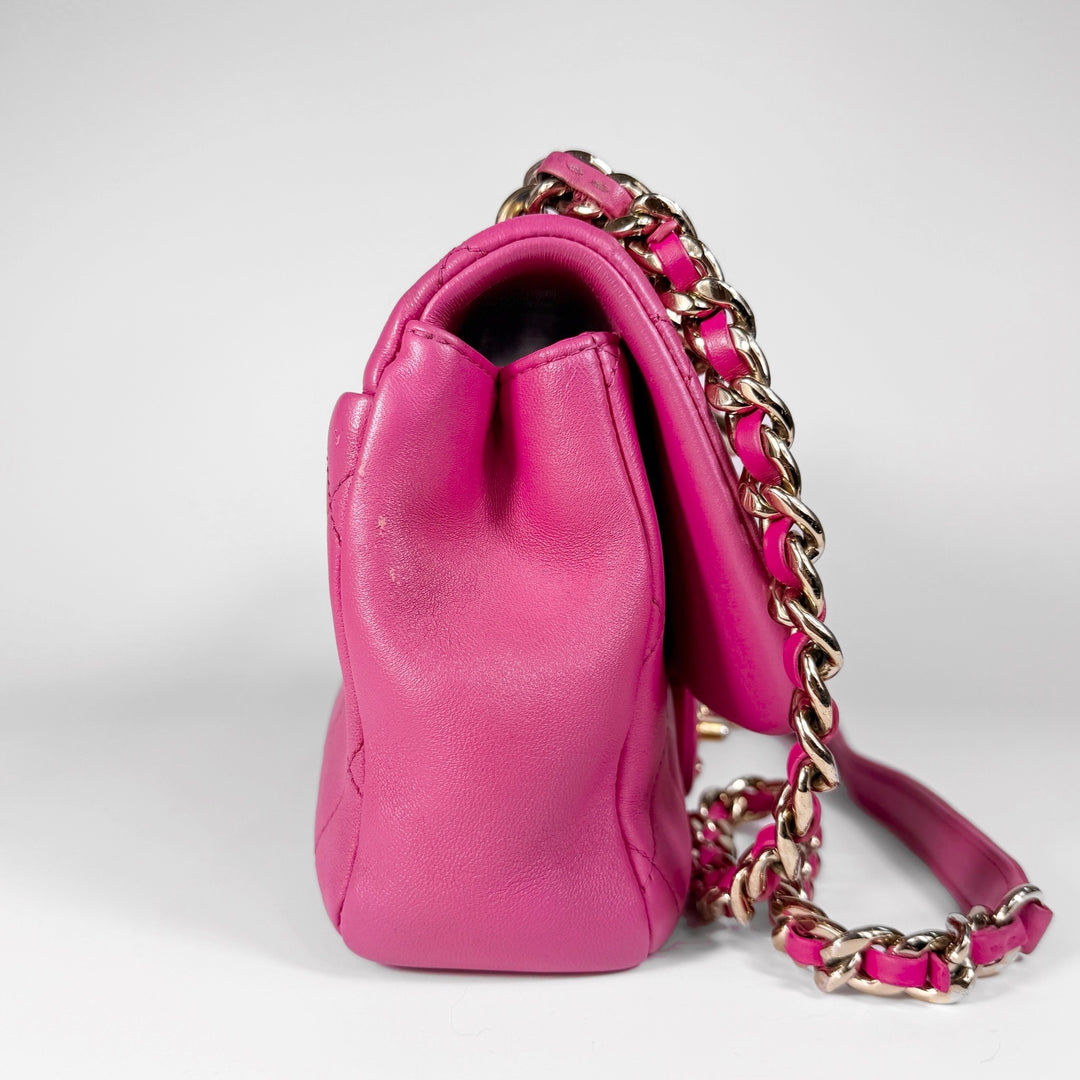 Chanel Quilted Lambskin Elegant Chain Flap Bag