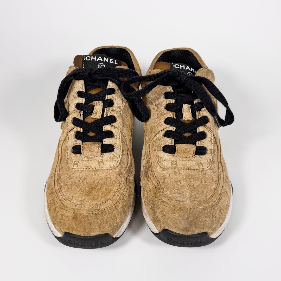 Chanel 22A Suede CC Print Sneaker - Women’s 9