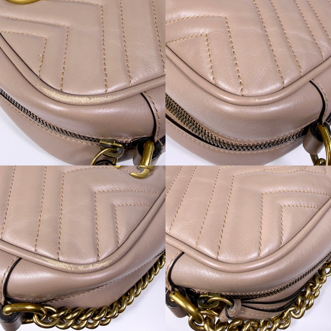 Gucci Matelasse Calfskin Small Marmont Camera Bag