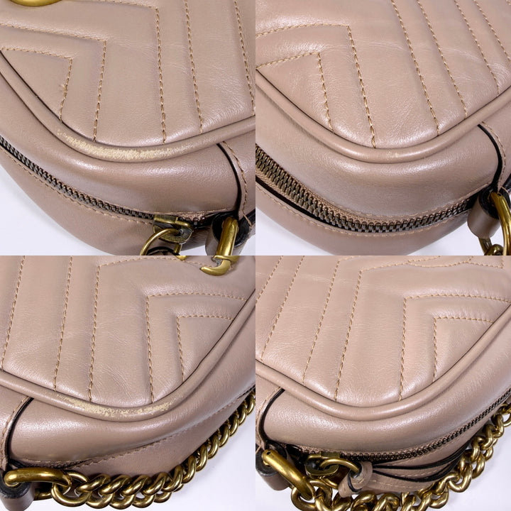 Gucci Matelasse Calfskin Small Marmont Camera Bag