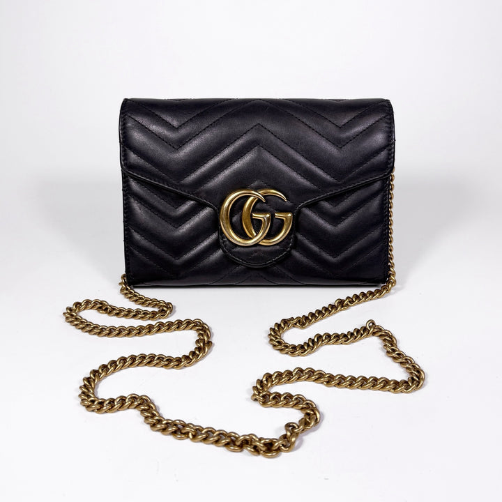 Gucci Matelasse Marmont Wallet On Chain