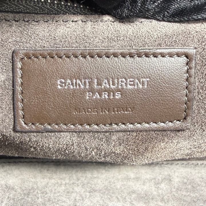 Saint Laurent Crocodile Embossed Cabas Rive Gauche Bag