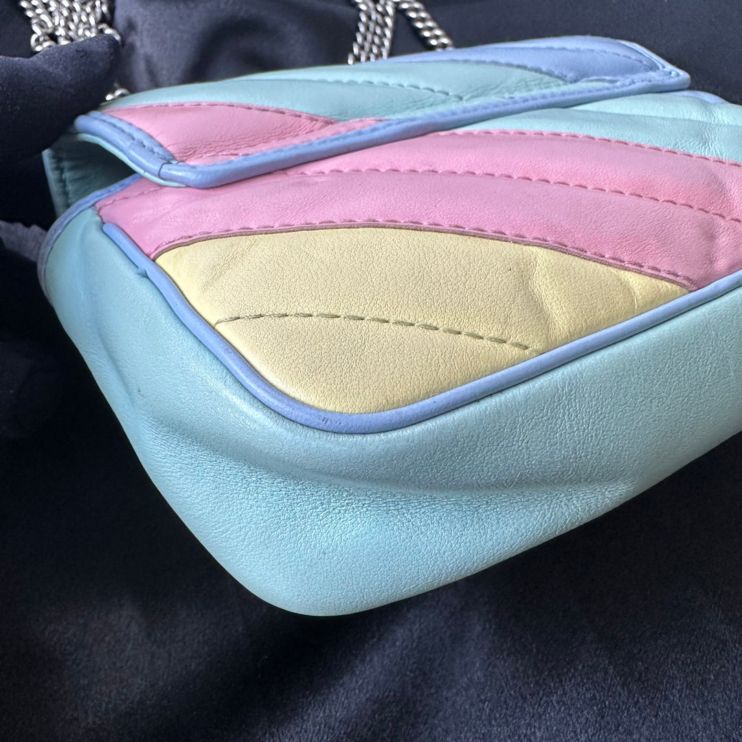 Gucci GG Marmont Rainbow Super Mini Crossbody