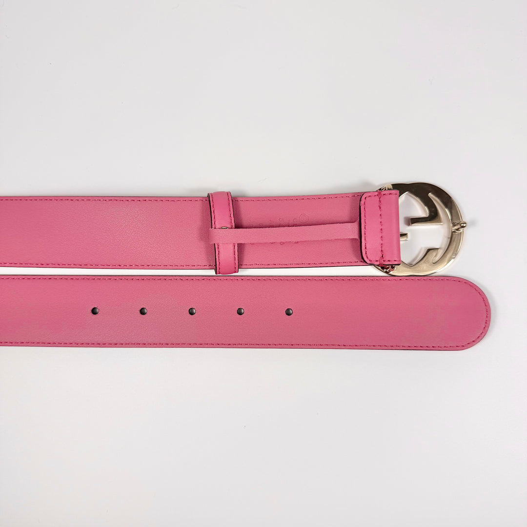 Gucci Interlocking G Smooth Leather Belt 90 36
