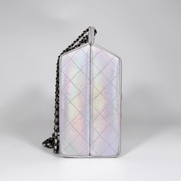 Chanel Iridescent Goatskin Lait De Coco Milk Carton Bag
