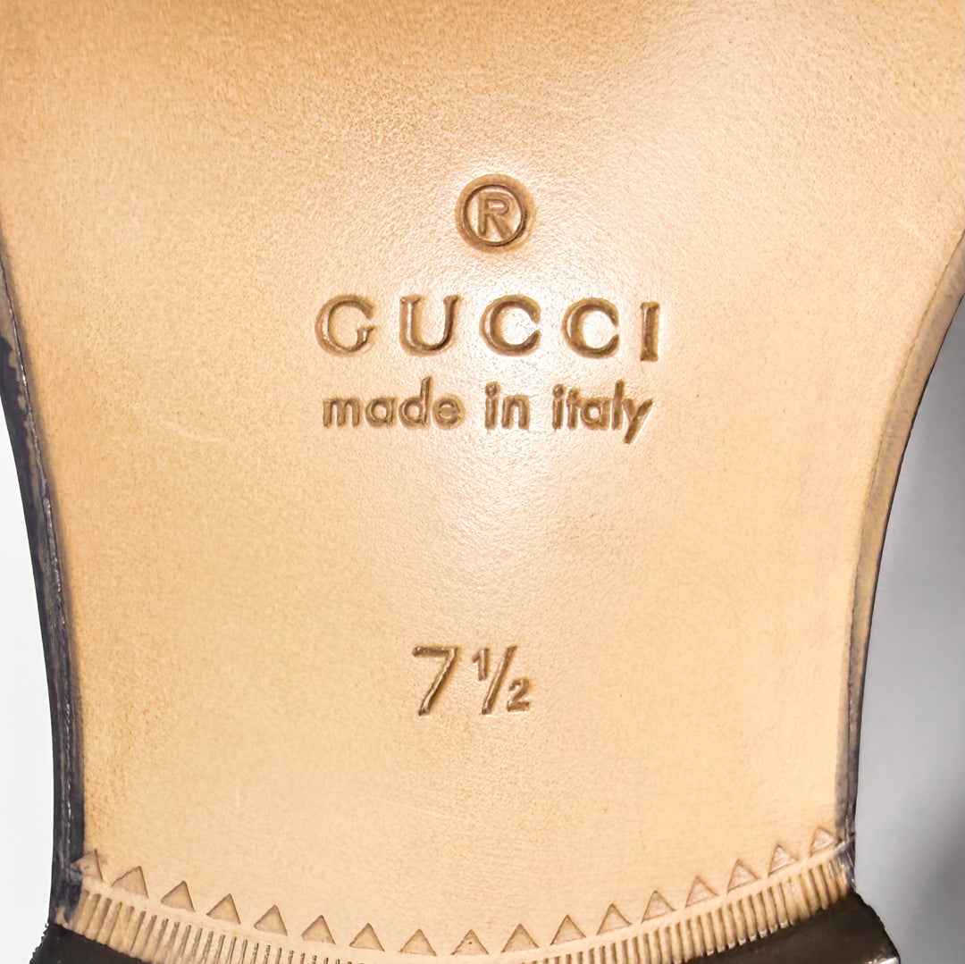 Gucci GG Supreme Leather Buckle Loafer - Men’s 8