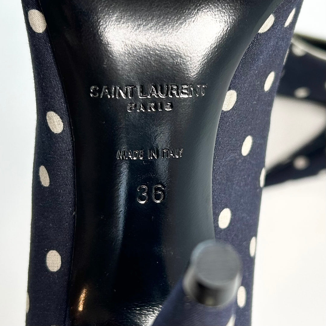 Saint Laurent Polka Dot Lola Pump - Women’s 6