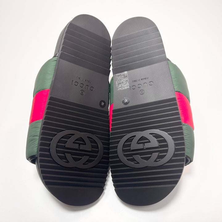 Gucci Padded Nylon Web Slide Sandal - Women’s 11