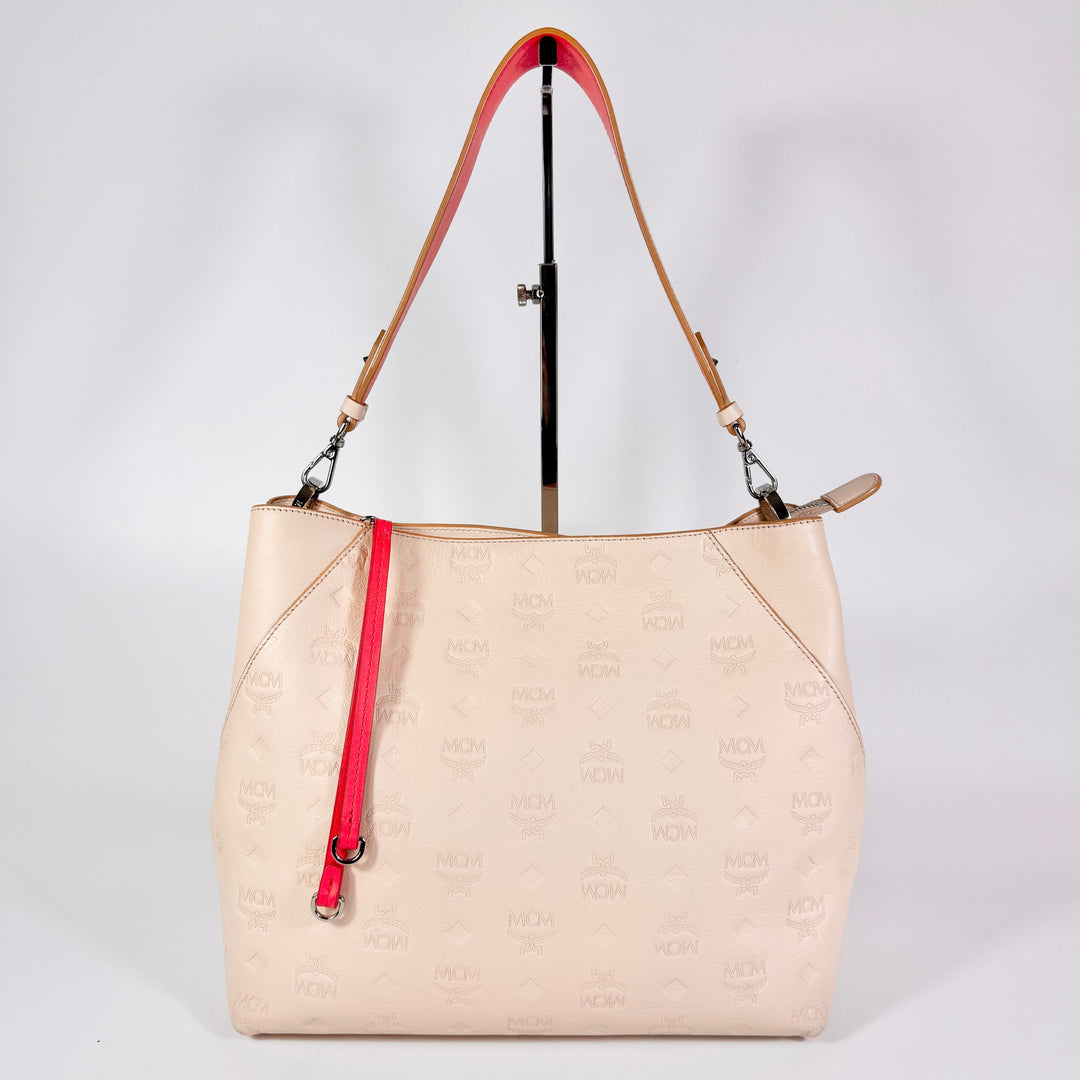 MCM Monogram Leather Klara Hobo Bag