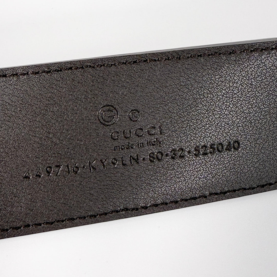 Gucci Canvas GG Supreme Belt 80 32