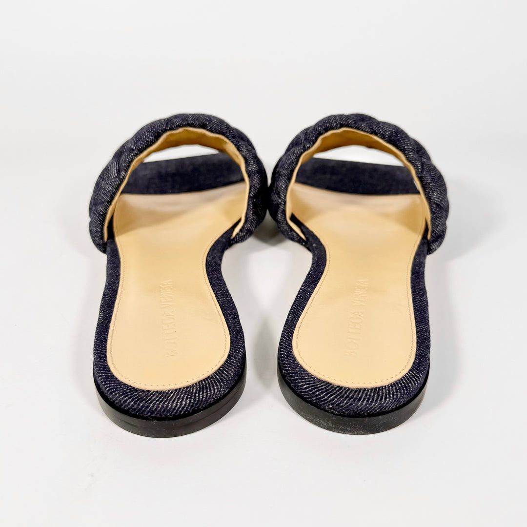 Bottega Veneta Padded Denim Flat Sandal - Women’s 6.5