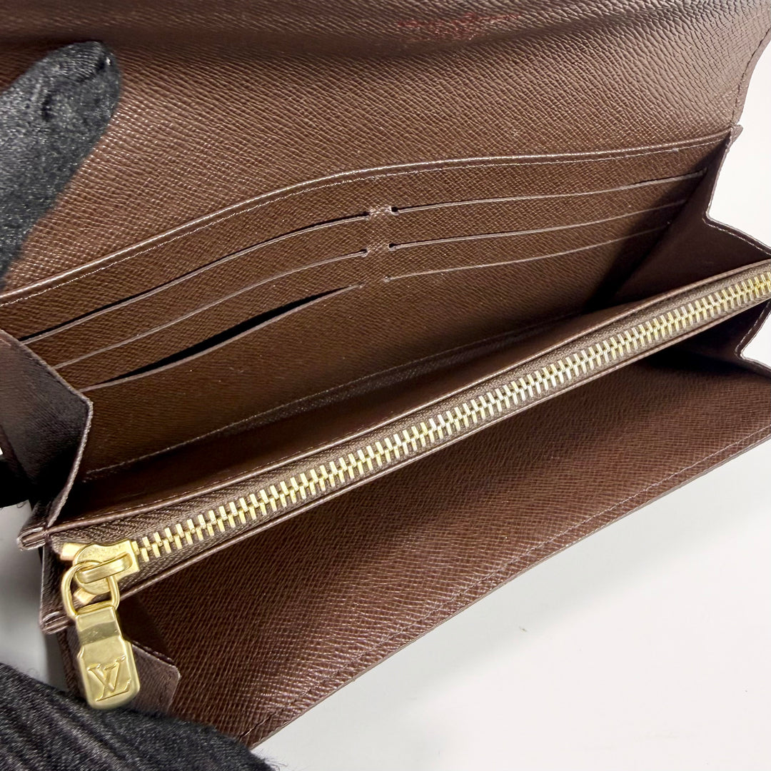 Louis Vuitton Damier Ebene Sarah Wallet