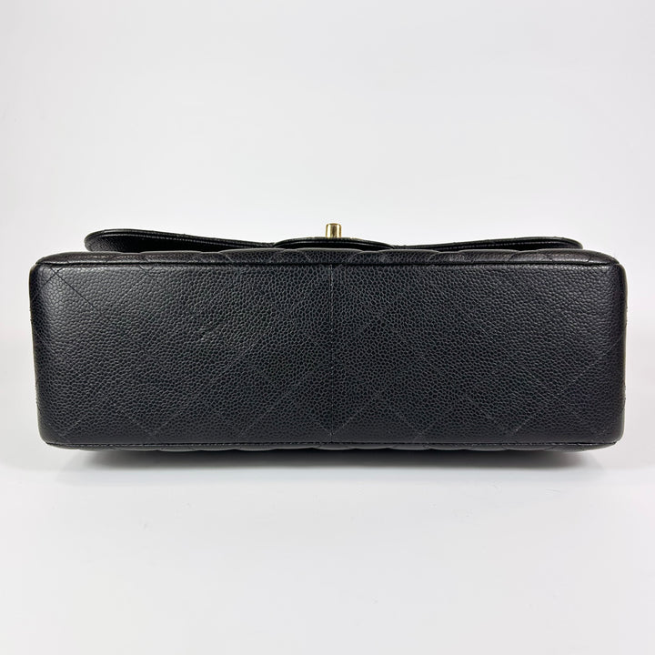 Chanel Jumbo Caviar Double Flap Bag Black
