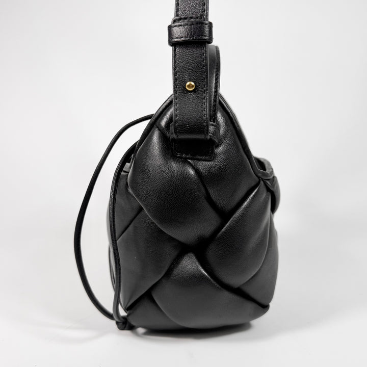 Bottega Veneta Lambskin Intreccio Small Helmet Bag