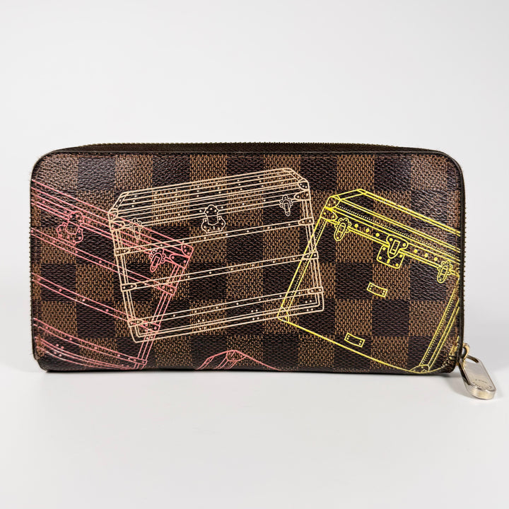 Louis Vuitton Damier Ebene Animation Zippy Wallet