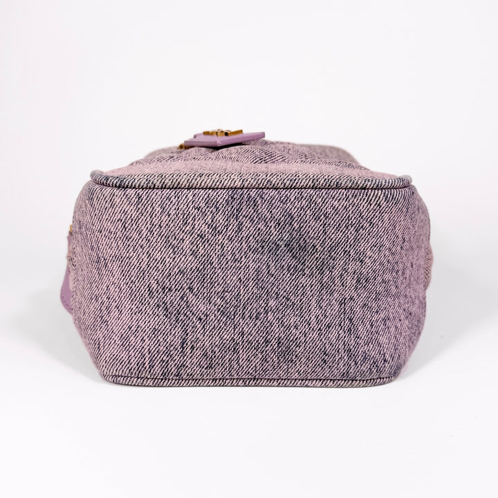 Saint Laurent Quilted Denim 80’s Vanity Bag
