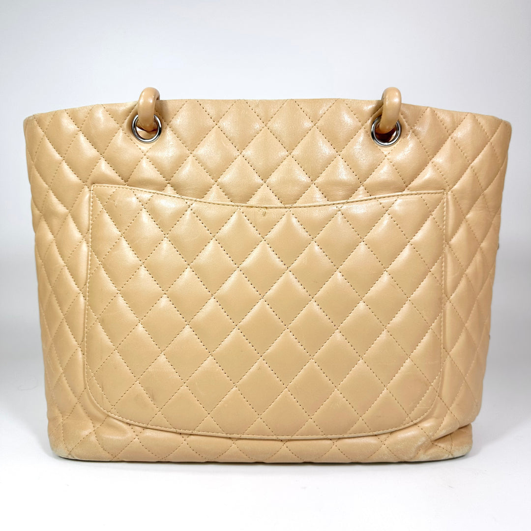 Chanel Quilted Calfskin Cambon Tote Bag