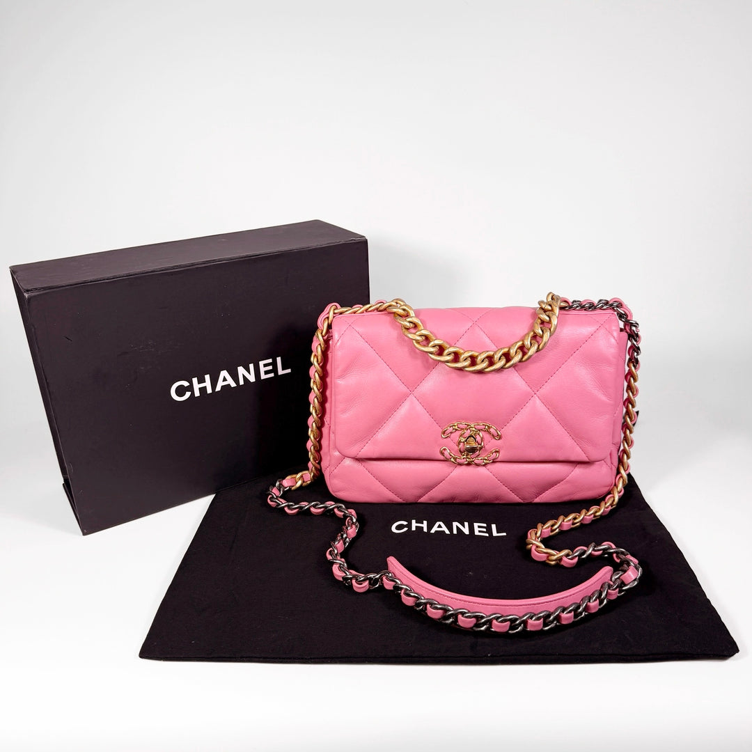 Chanel Quilted Lambskin Medium 19 Flap Bag