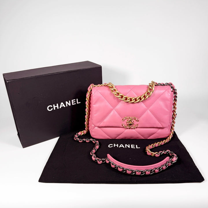 Chanel Quilted Lambskin Medium 19 Flap Bag